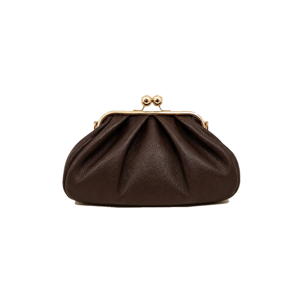 Mondieux Madame Mistery Xs leather bag in dark choco, still product view