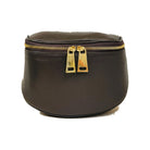 Mondieux Madame Sergio leather and suede bag in dark choco, still product view