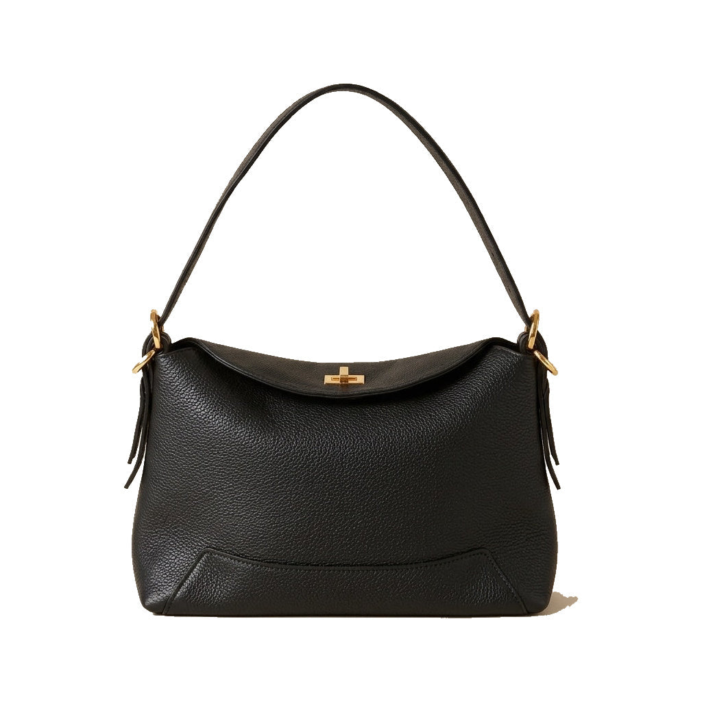 Mondieux Madame Smile Xs leather bag in black, still product view